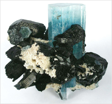 Akvamarin krystal fra Namibia