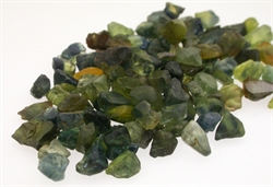 Safir krystaller blå, grøn, gul og orange billed 3