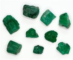 Smaragd krystaller fra Brasilien
